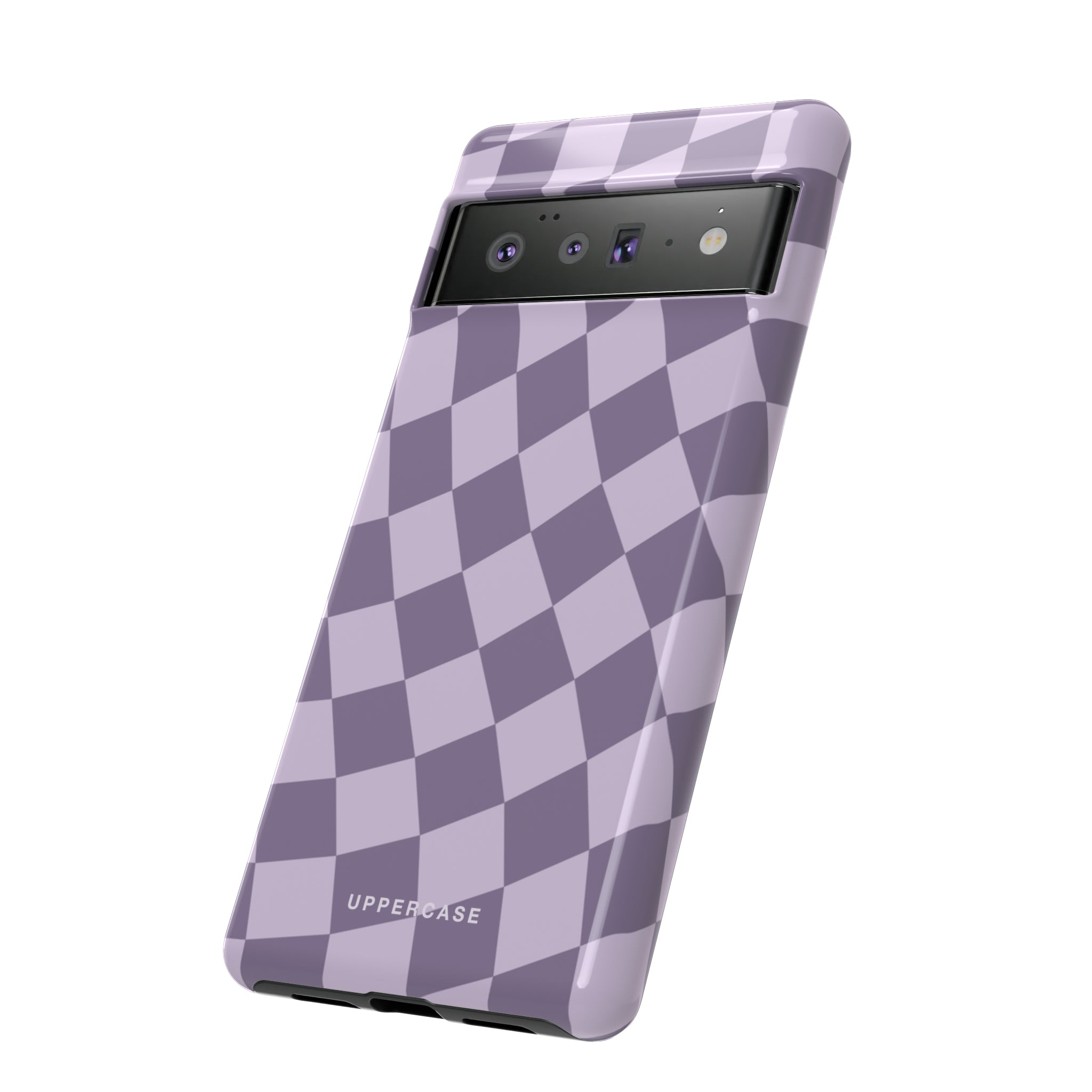 Wavy Check - Lavender and Mauve Purple - Strong Case