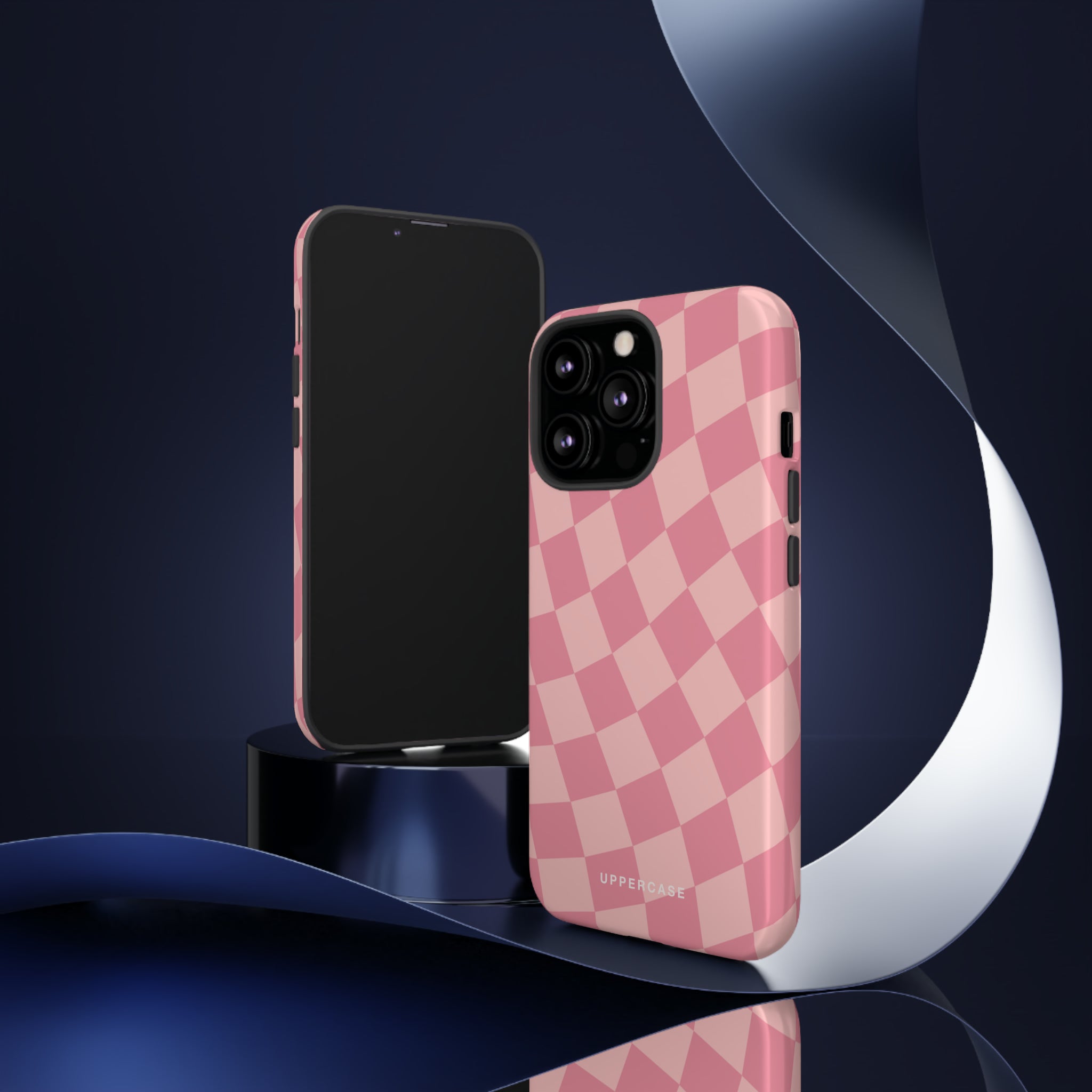 Wavy Check - Modern Pink - Strong Case