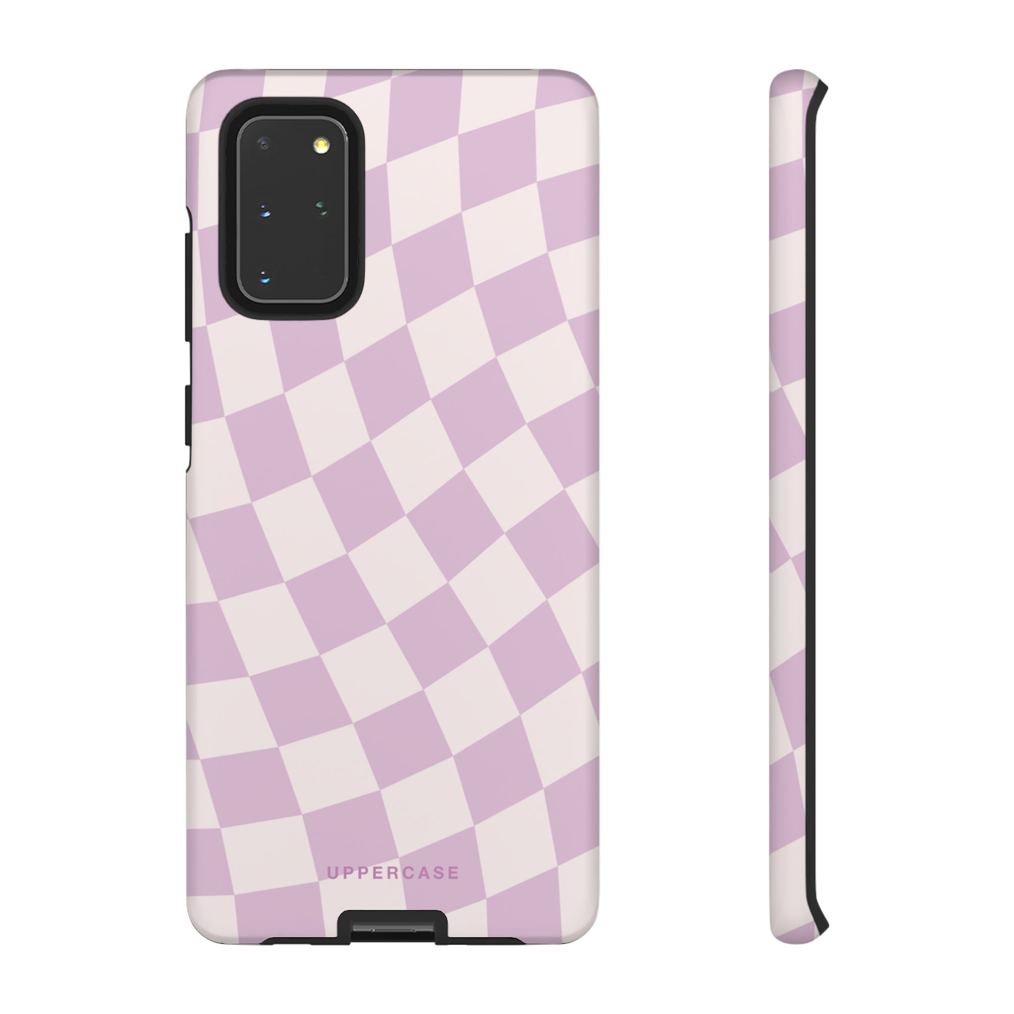 Wavy Check - Powder Pink & Heather Purple - Strong Case