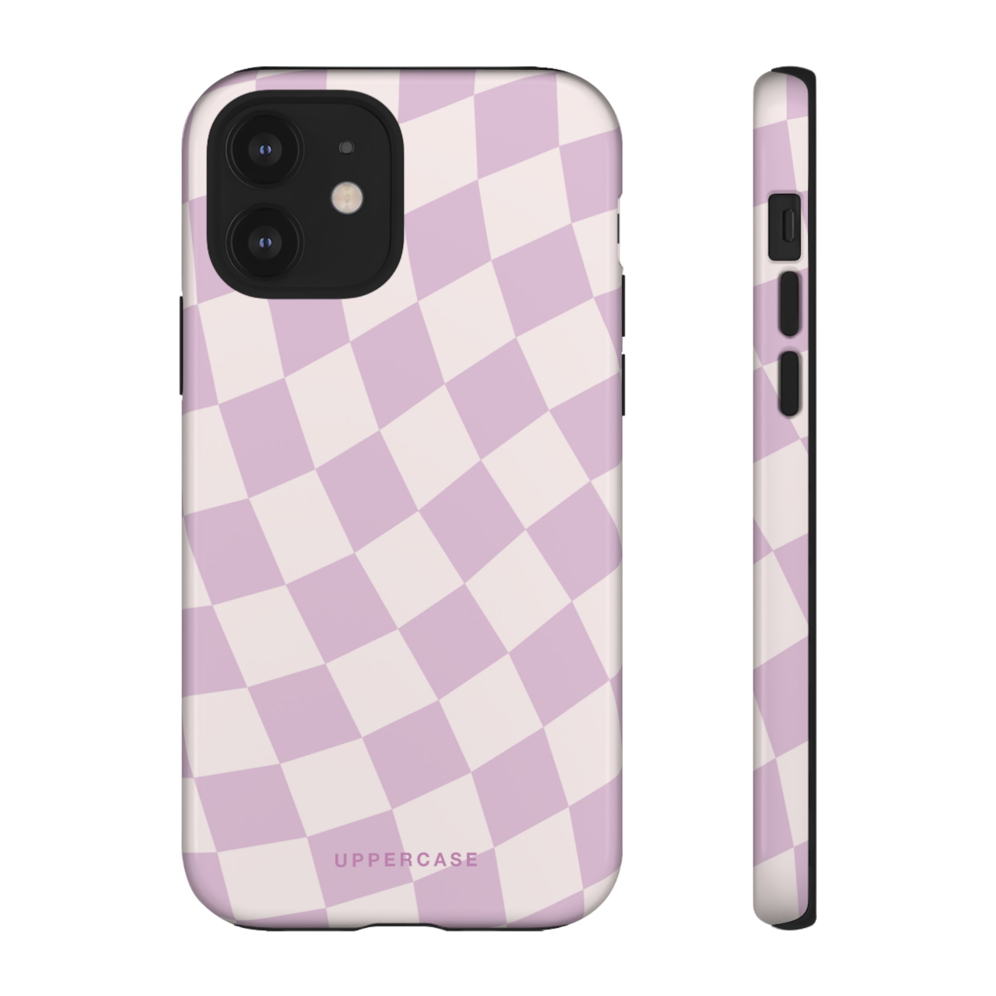 Wavy Check - Powder Pink & Heather Purple - Strong Case