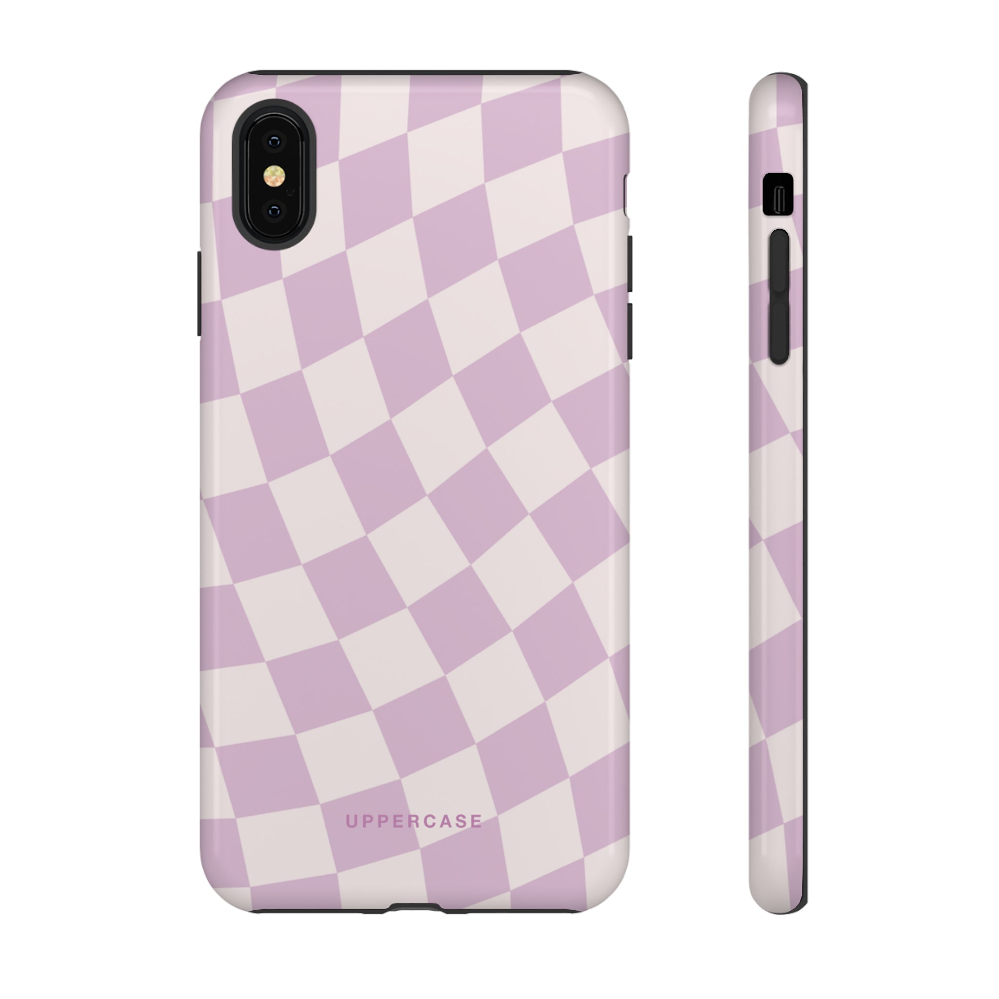 Wavy Check - Powder Pink & Heather Purple - Strong Case