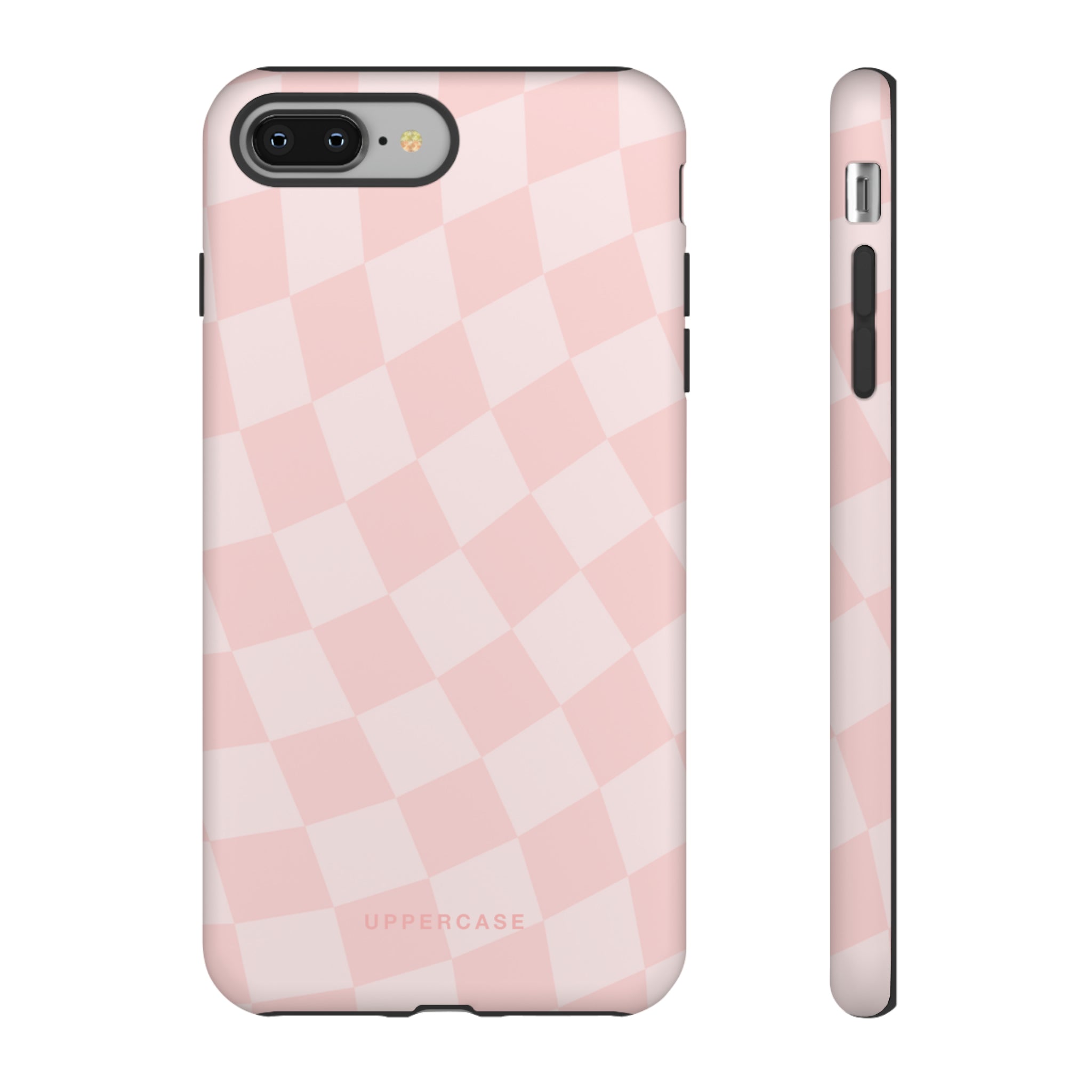 Wavy Check - Baby Pink - Strong Case