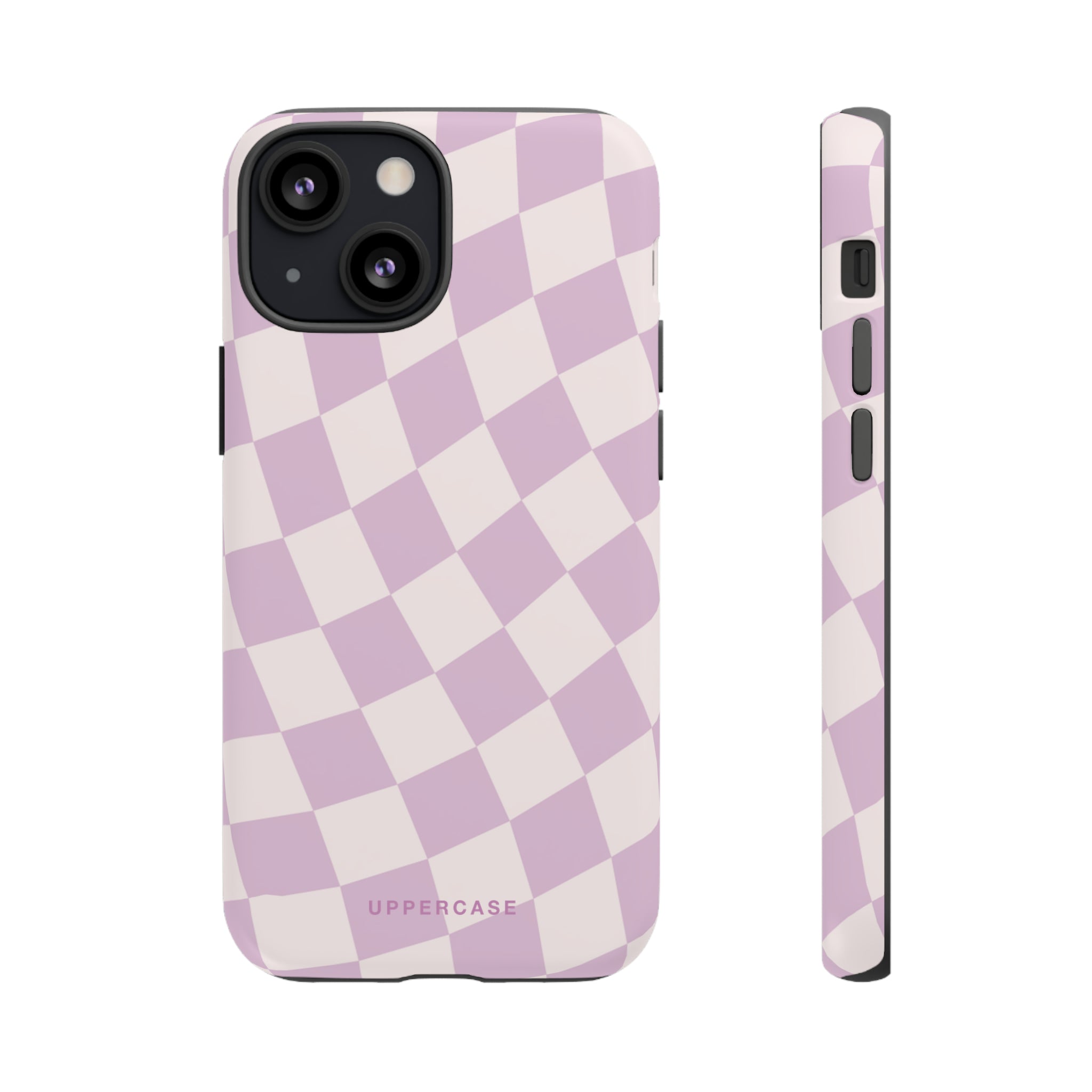 Wavy Check - Powder Pink & Heather Purple - Strong Case