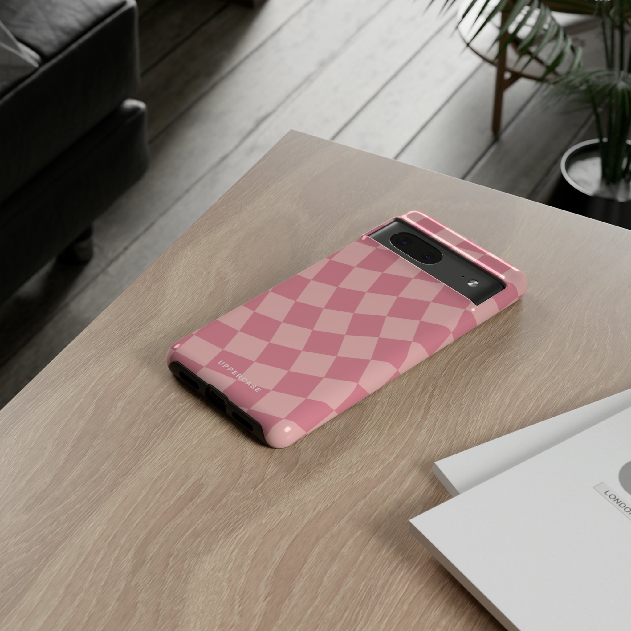 Wavy Check - Modern Pink - Strong Case