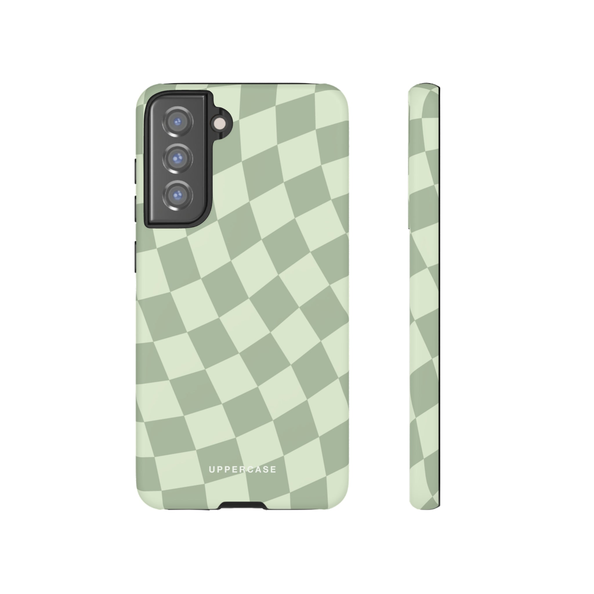 Wavy Check - Sage & Mint - Strong Case