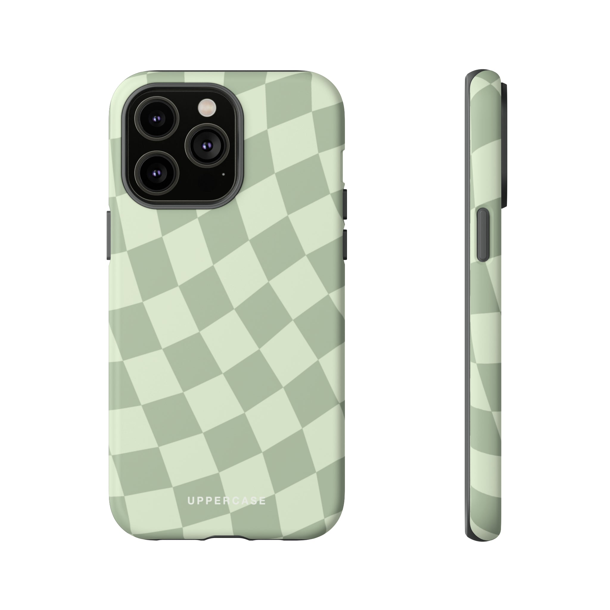 Wavy Check - Sage & Mint - Strong Case