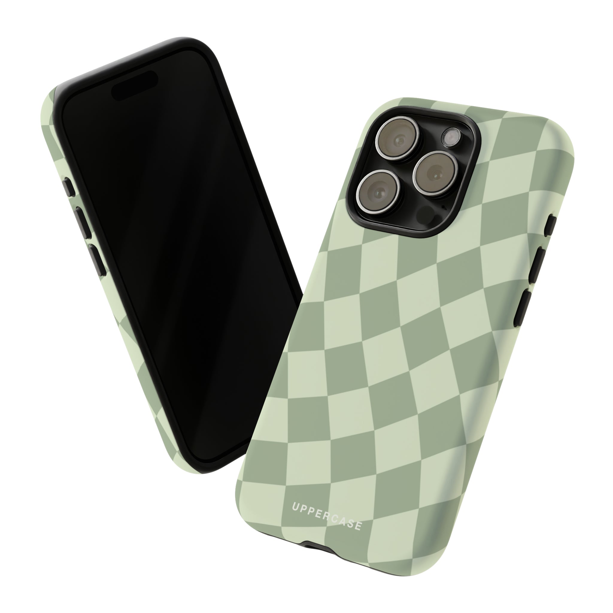 Wavy Check - Sage & Mint - Strong Case