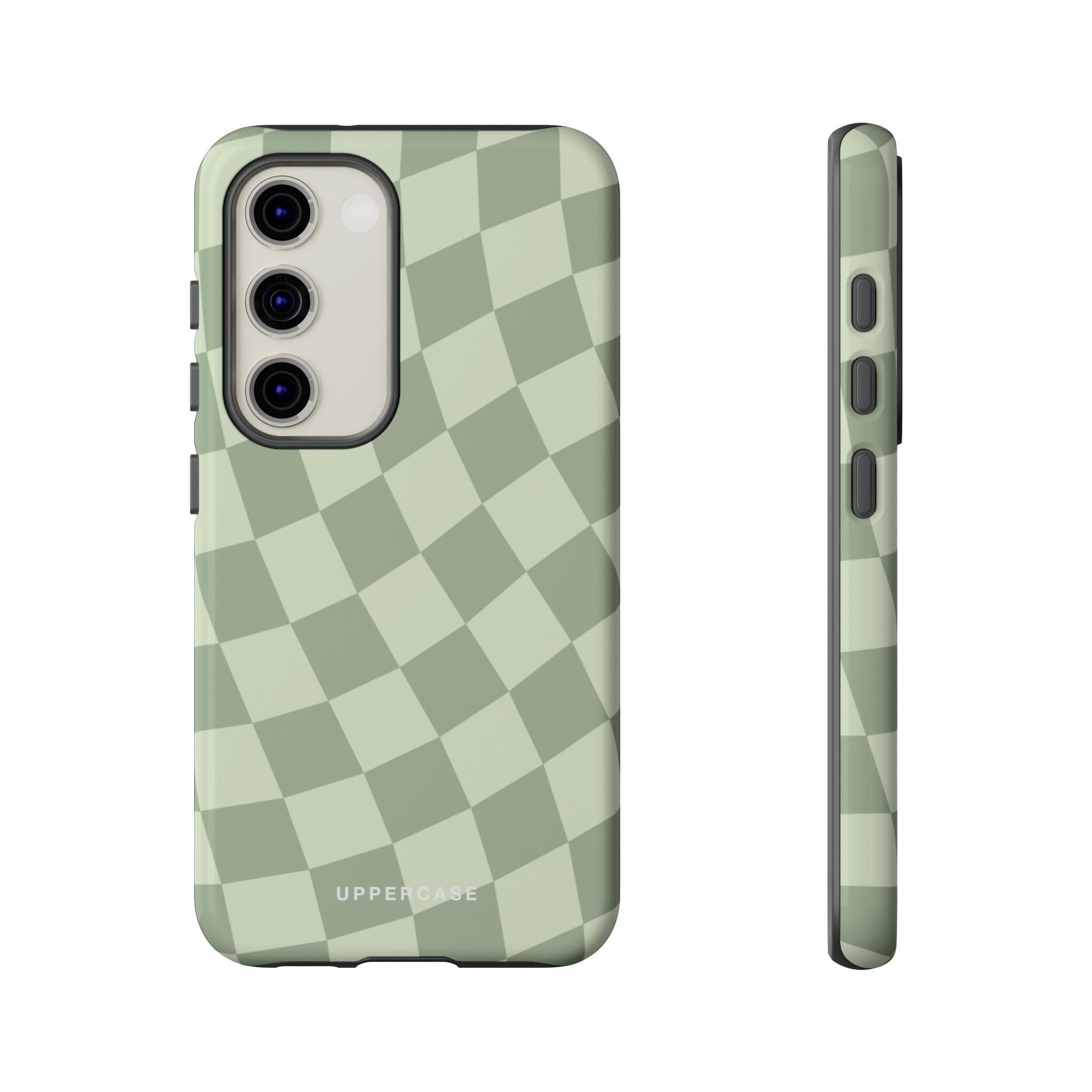 Wavy Check - Sage & Mint - Strong Case