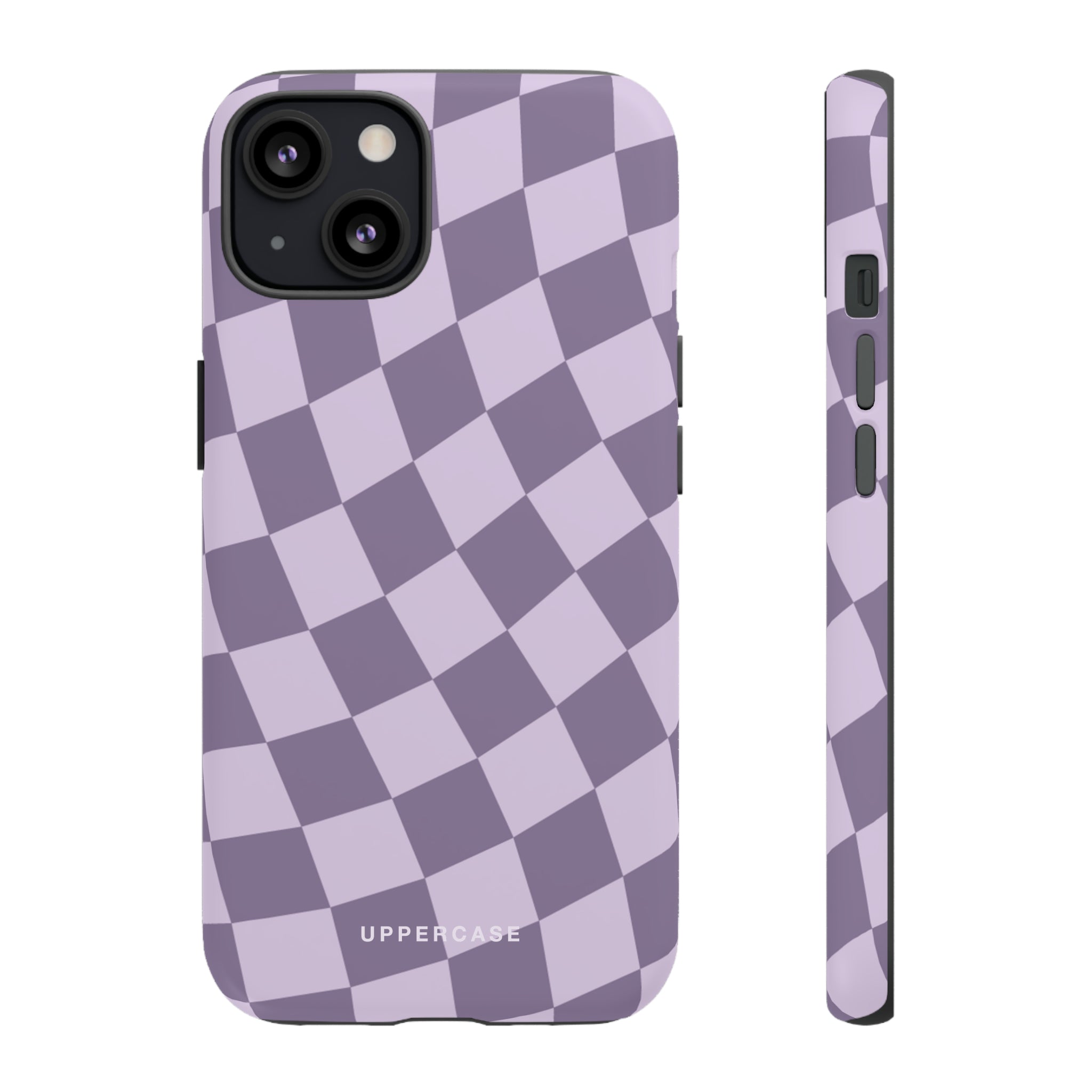 Wavy Check - Lavender and Mauve Purple - Strong Case