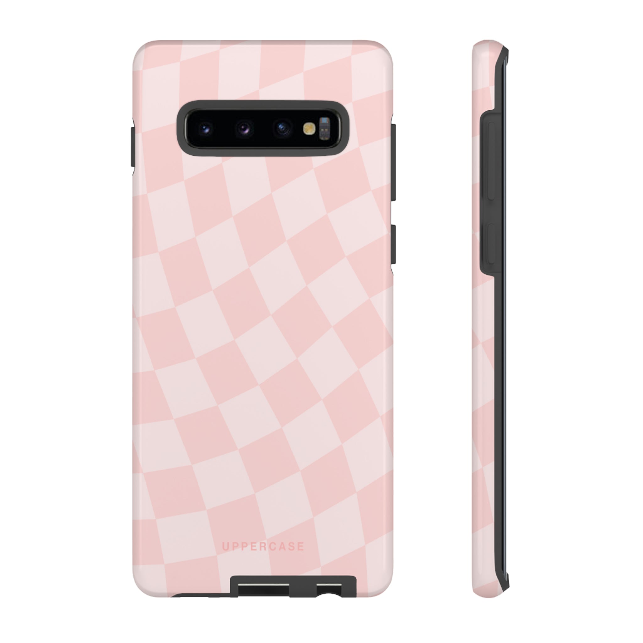 Wavy Check - Baby Pink - Strong Case