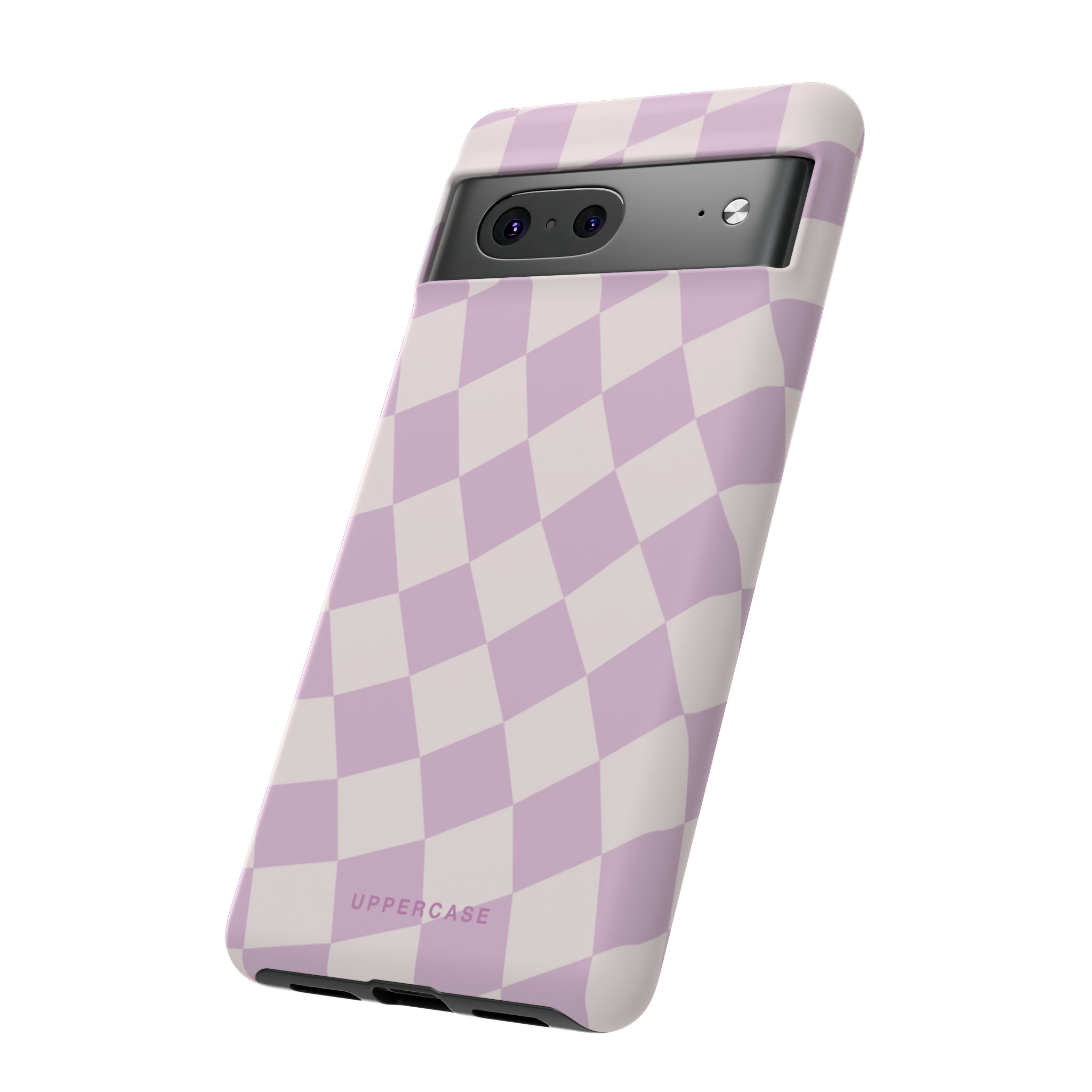 Wavy Check - Powder Pink & Heather Purple - Strong Case