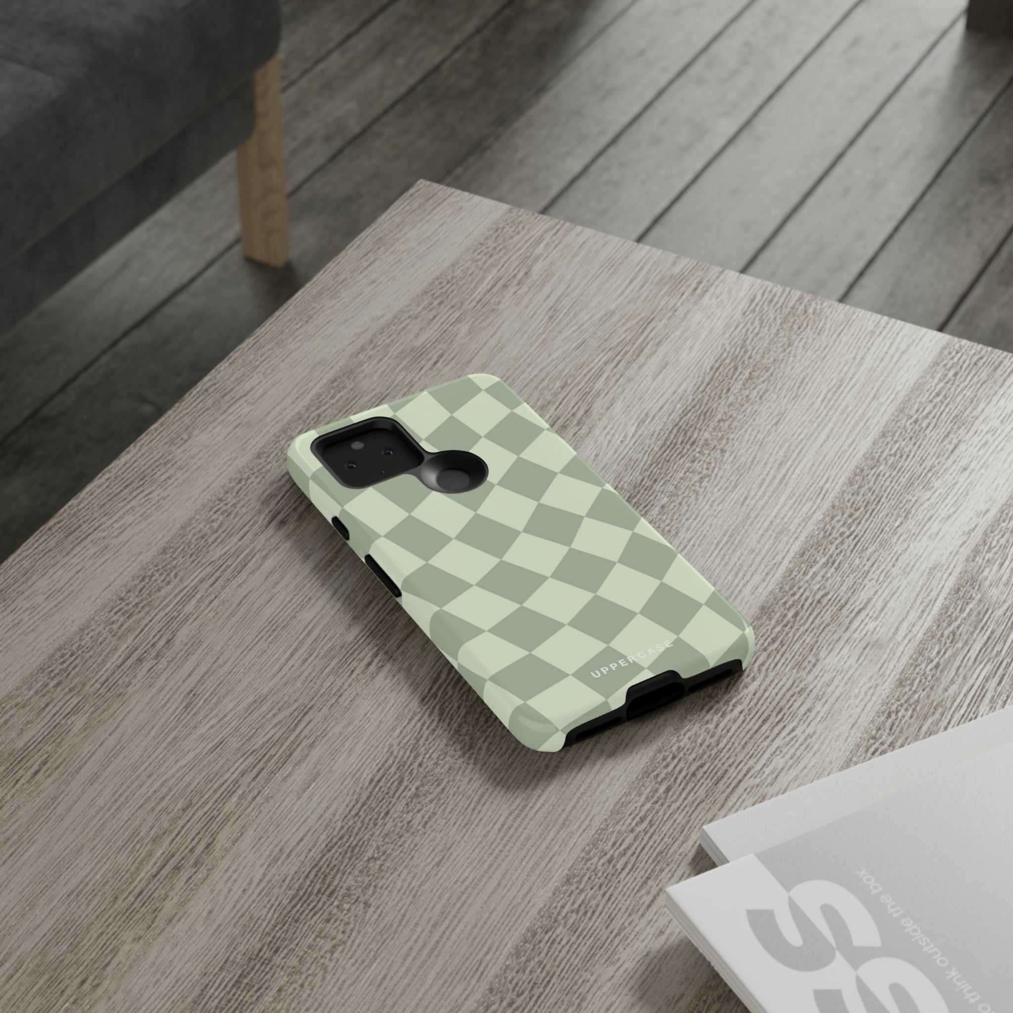 Wavy Check - Sage & Mint - Strong Case