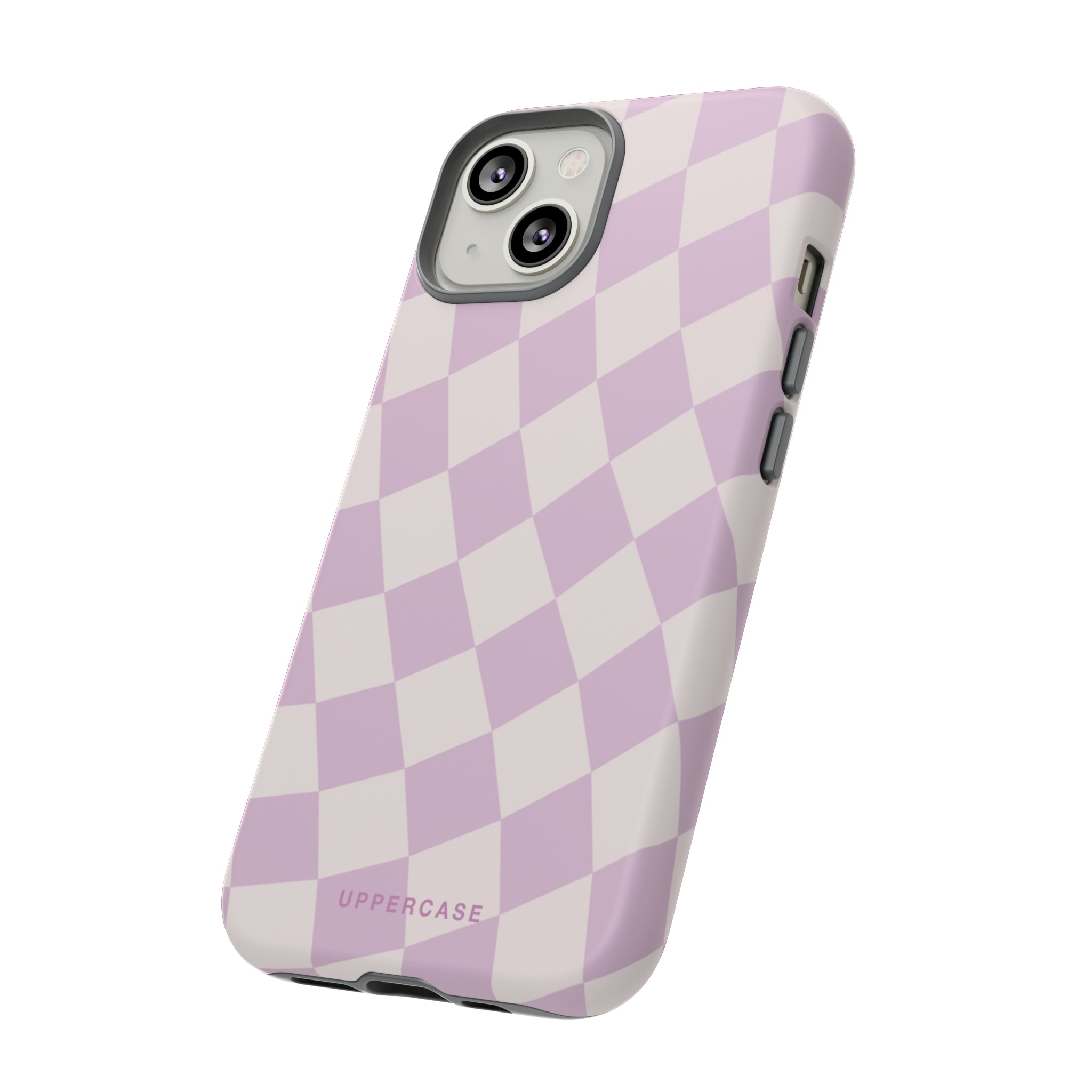 Wavy Check - Powder Pink & Heather Purple - Strong Case