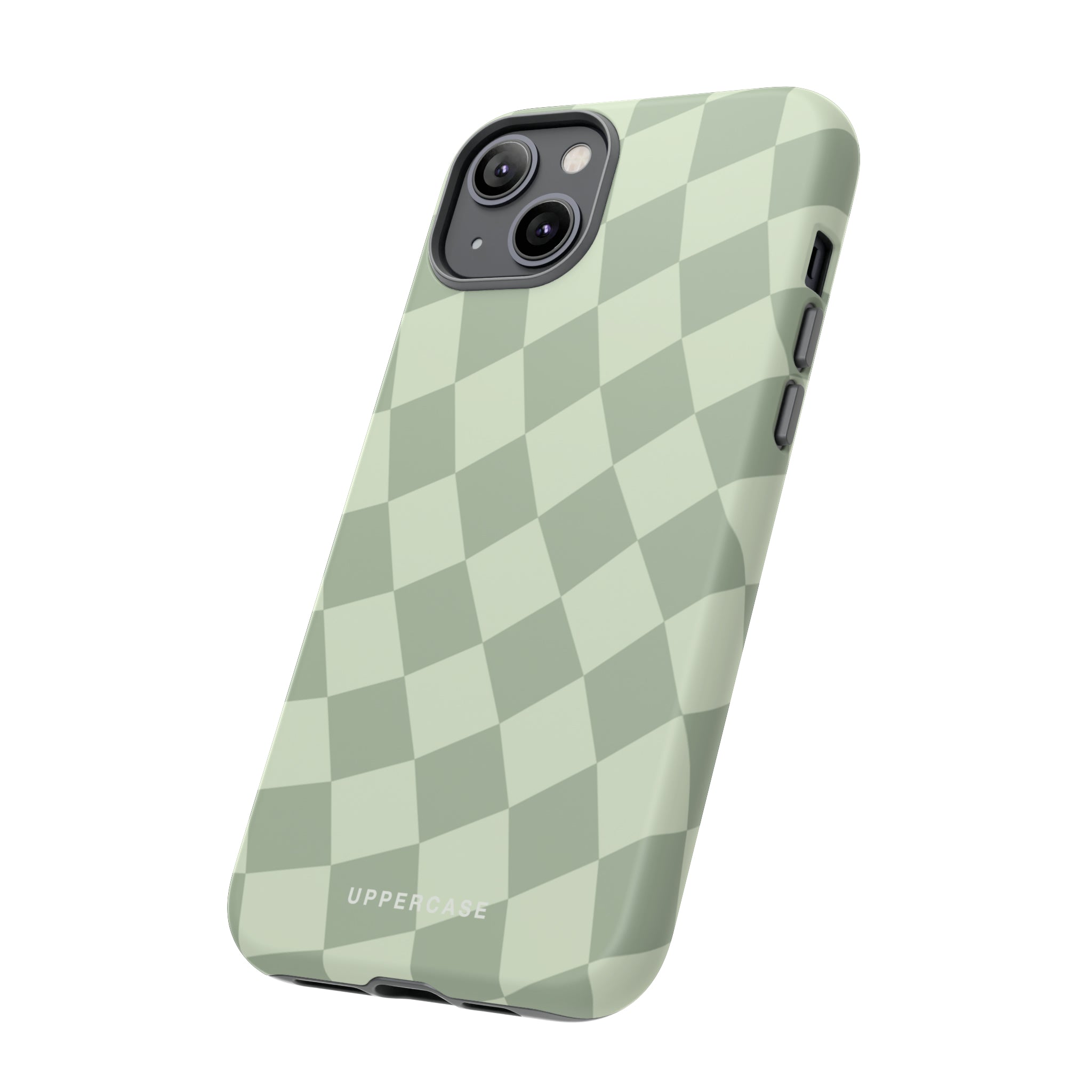 Wavy Check - Sage & Mint - Strong Case