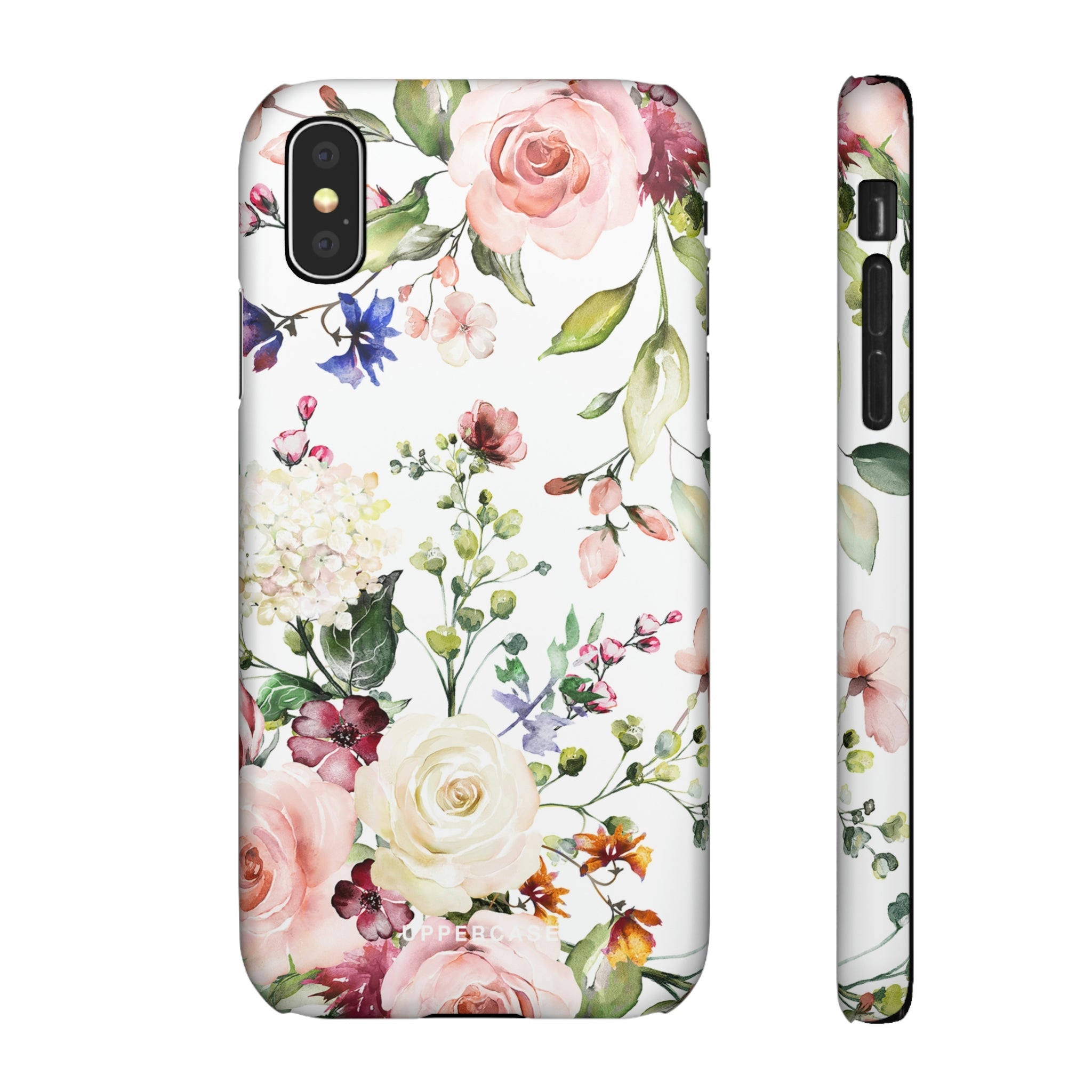 Floral Bliss - White - Snap Case