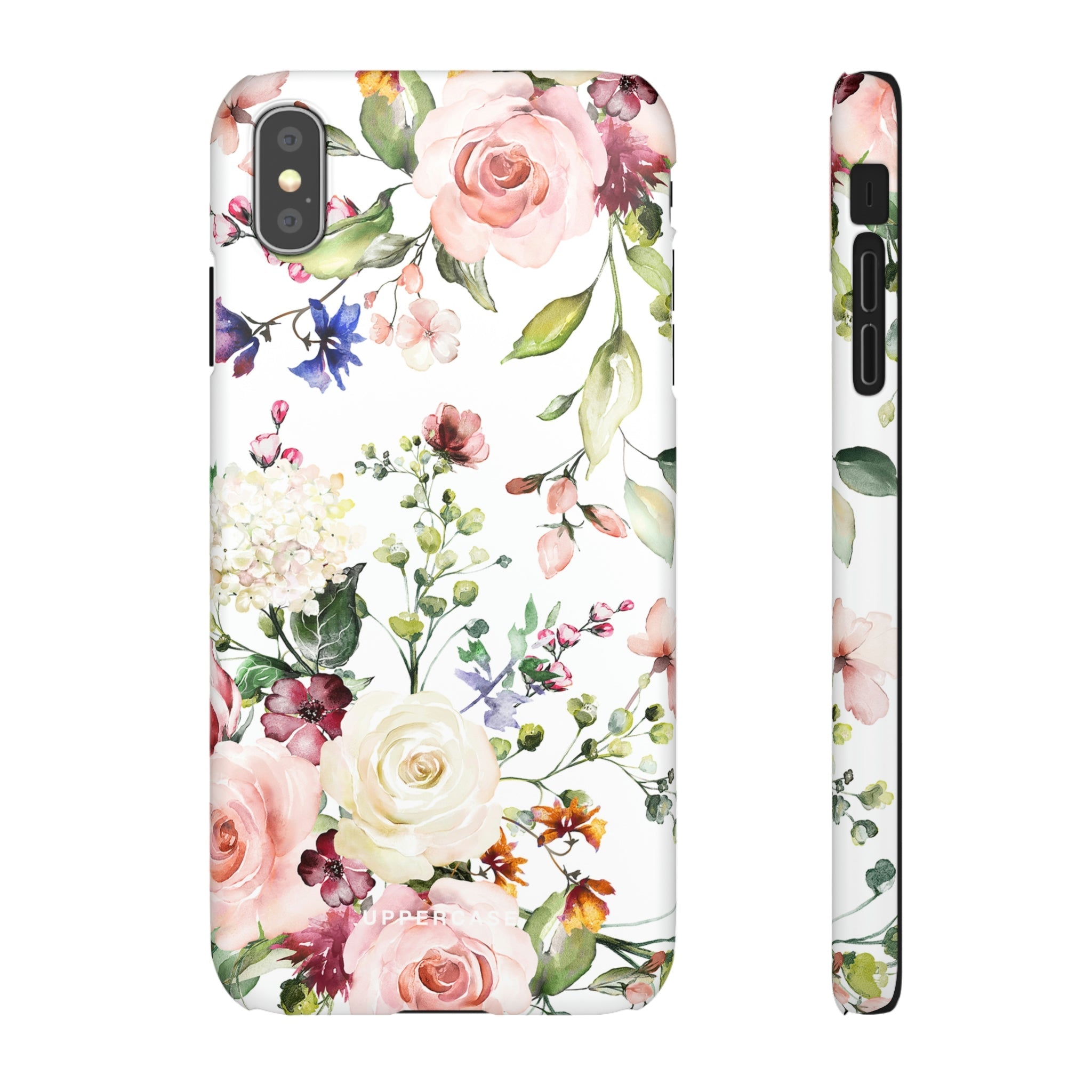 Floral Bliss - White - Snap Case