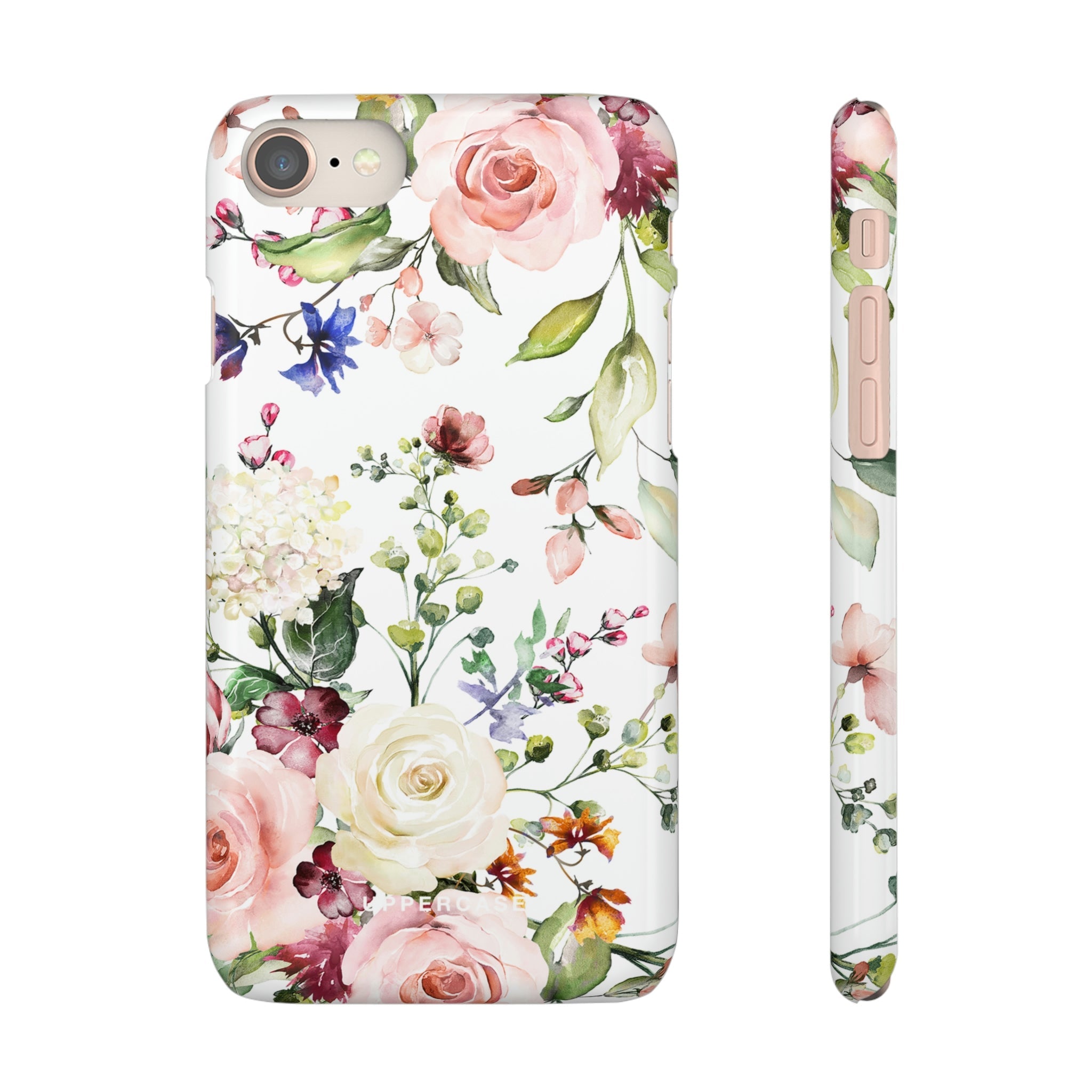 Floral Bliss - White - Snap Case