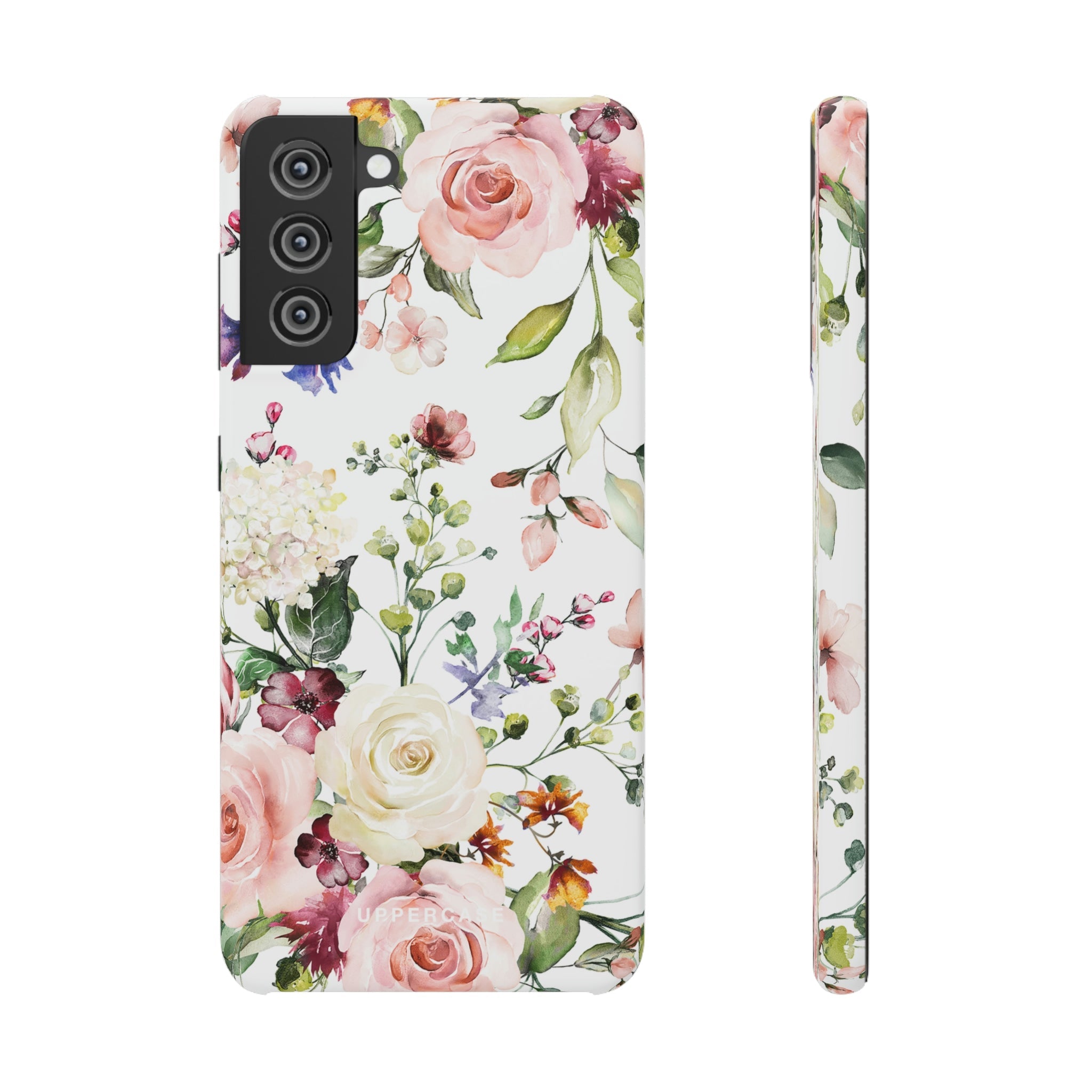 Floral Bliss - White - Snap Case