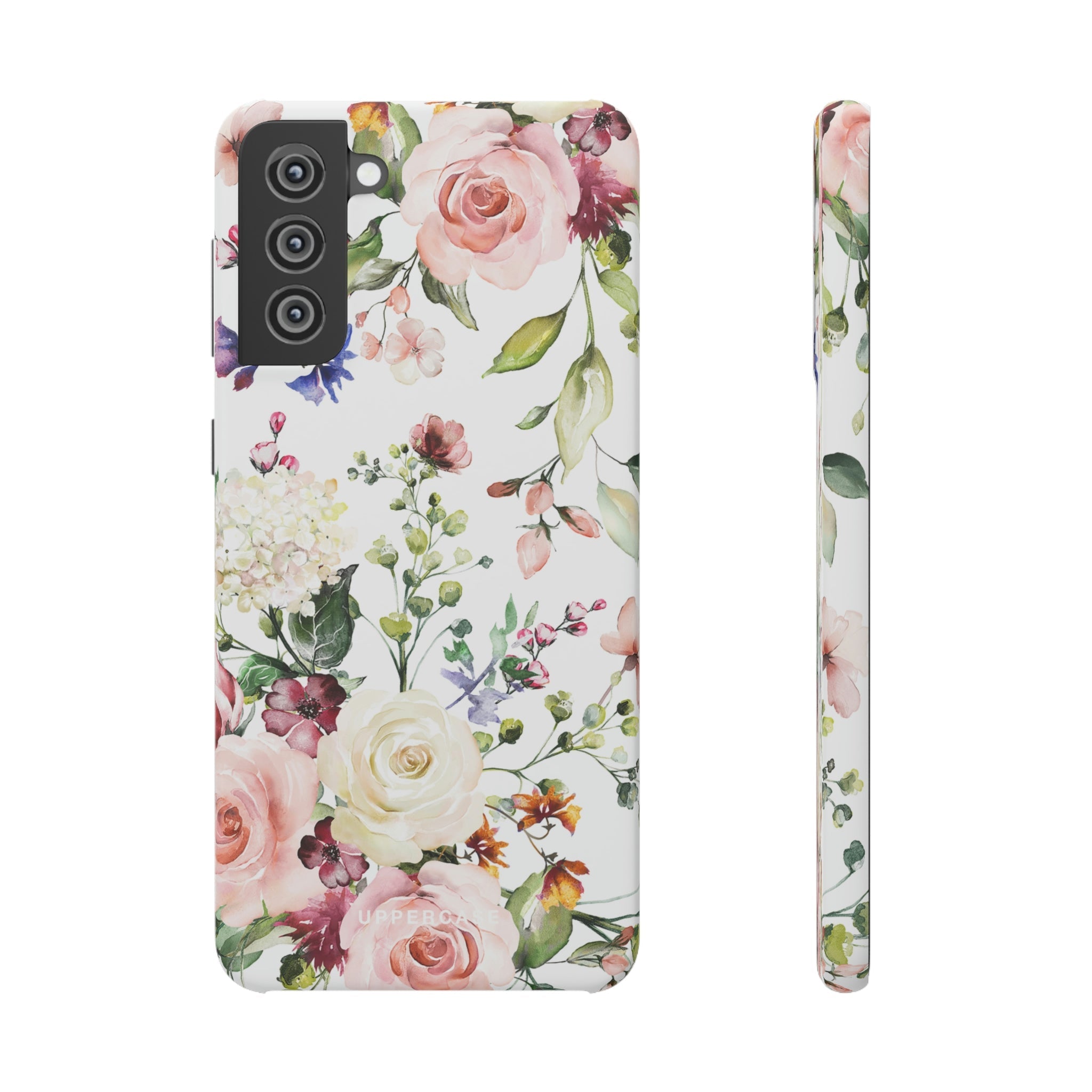 Floral Bliss - White - Snap Case