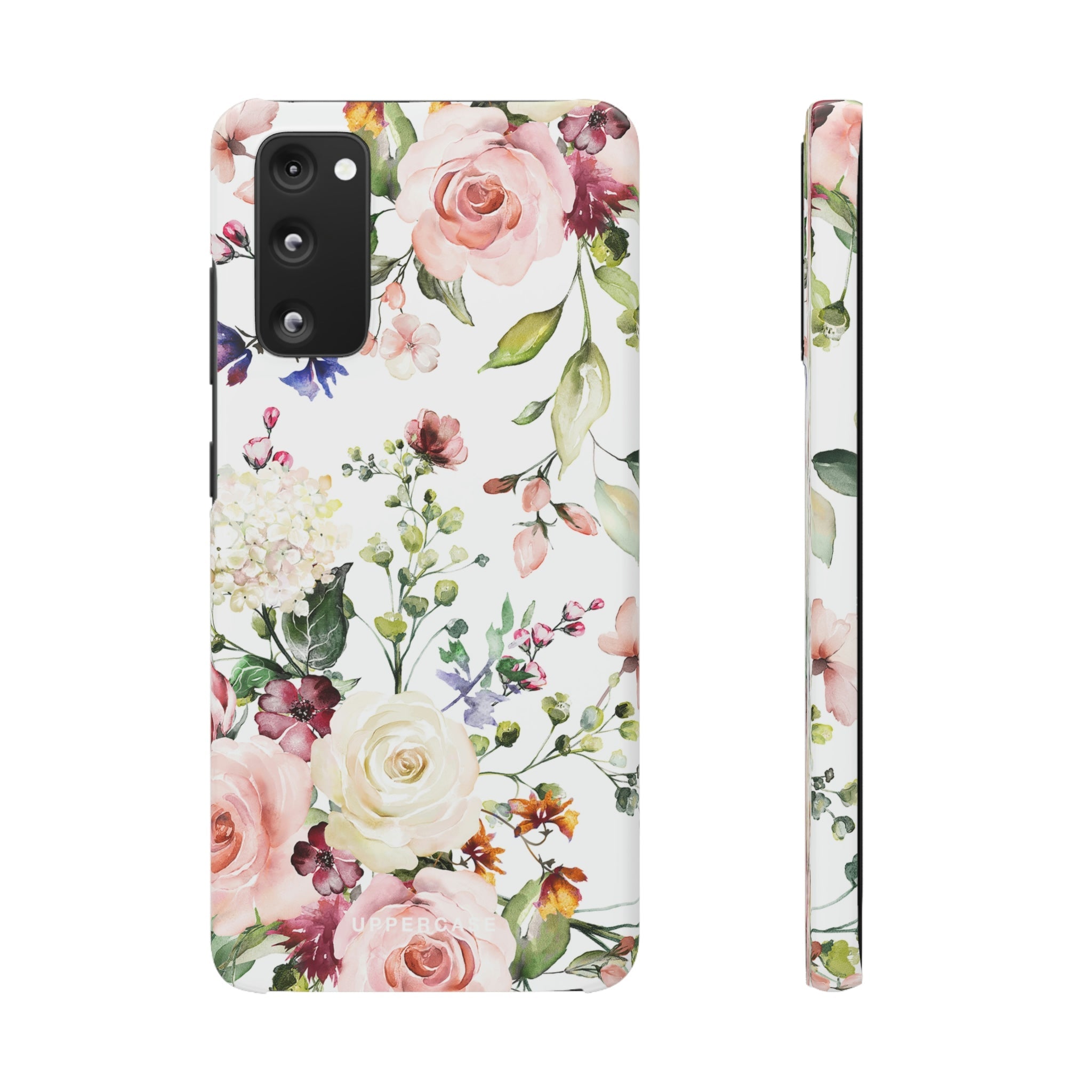 Floral Bliss - White - Snap Case