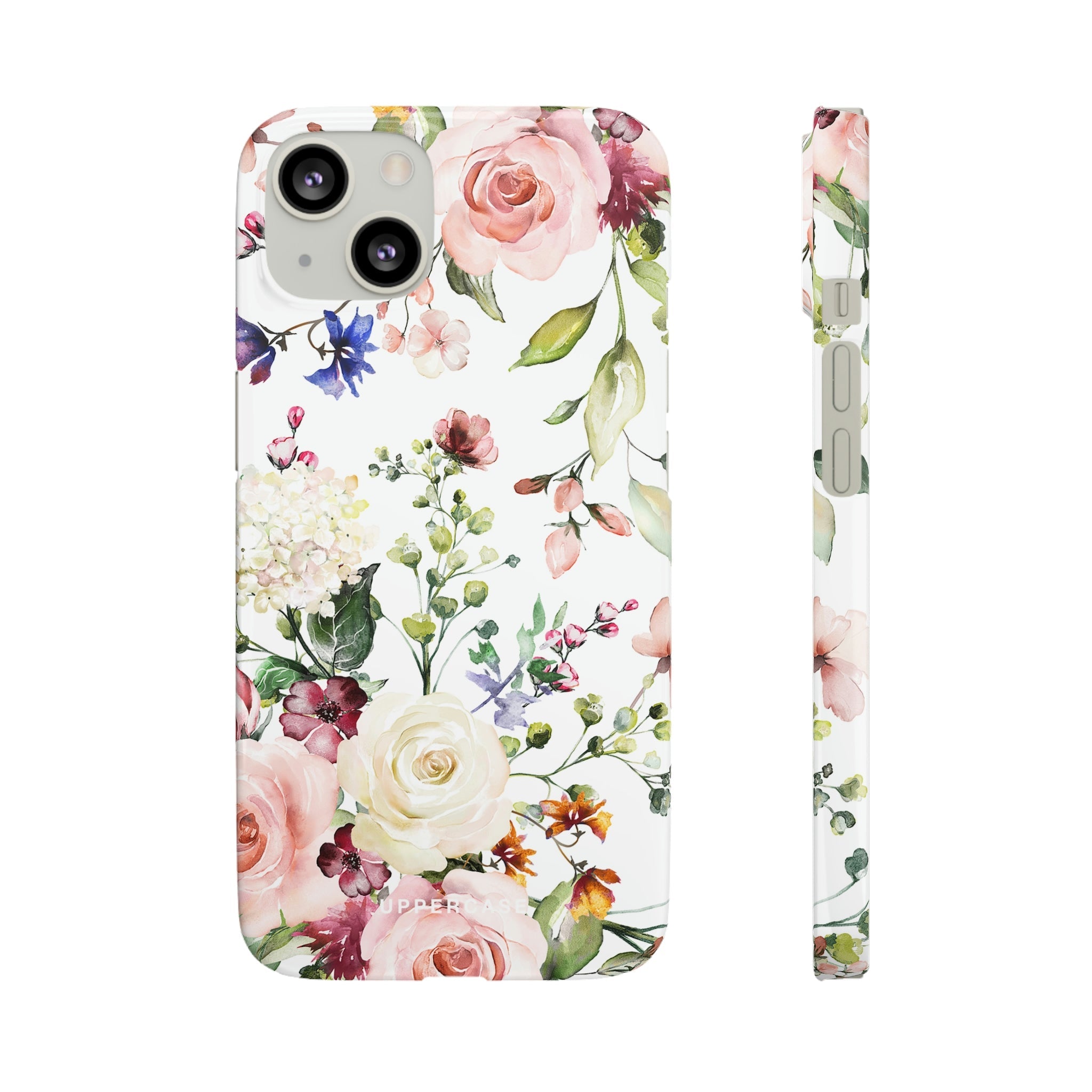 Floral Bliss - White - Snap Case