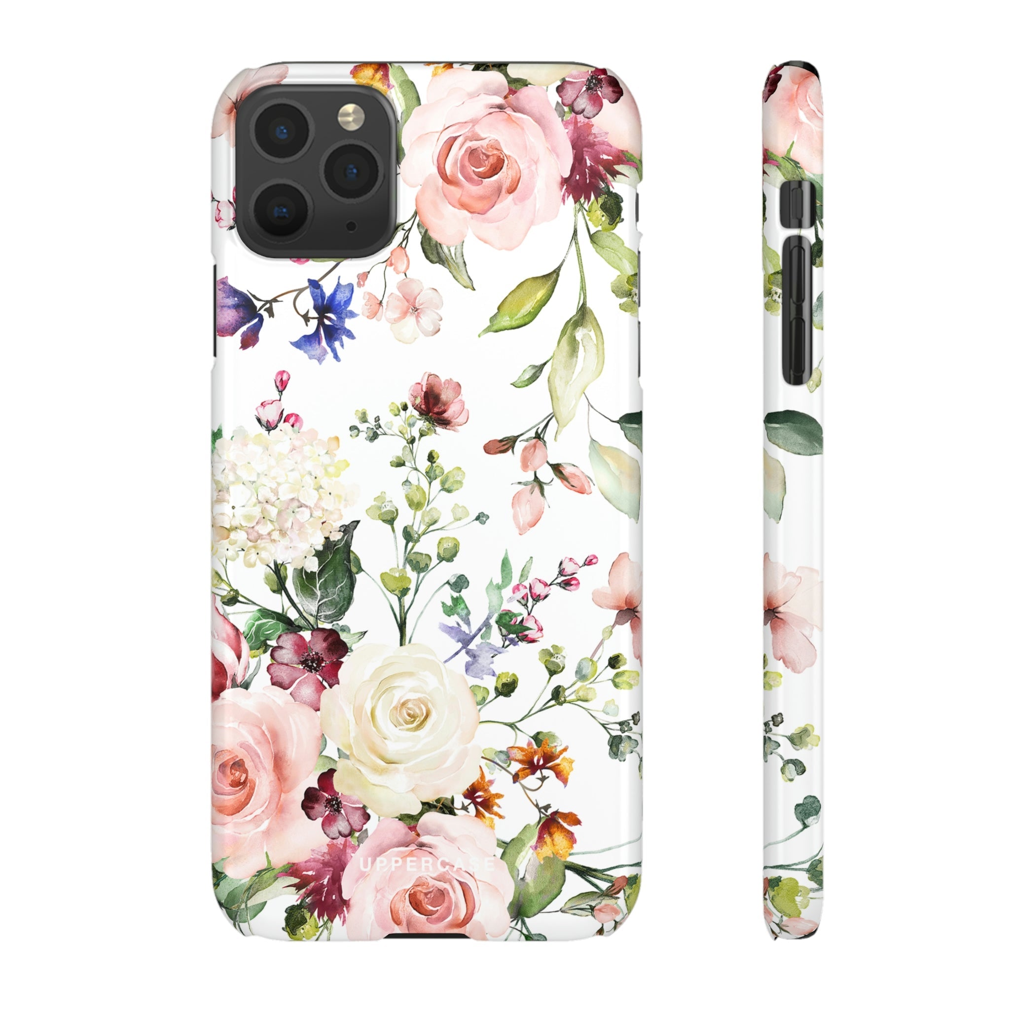 Floral Bliss - White - Snap Case