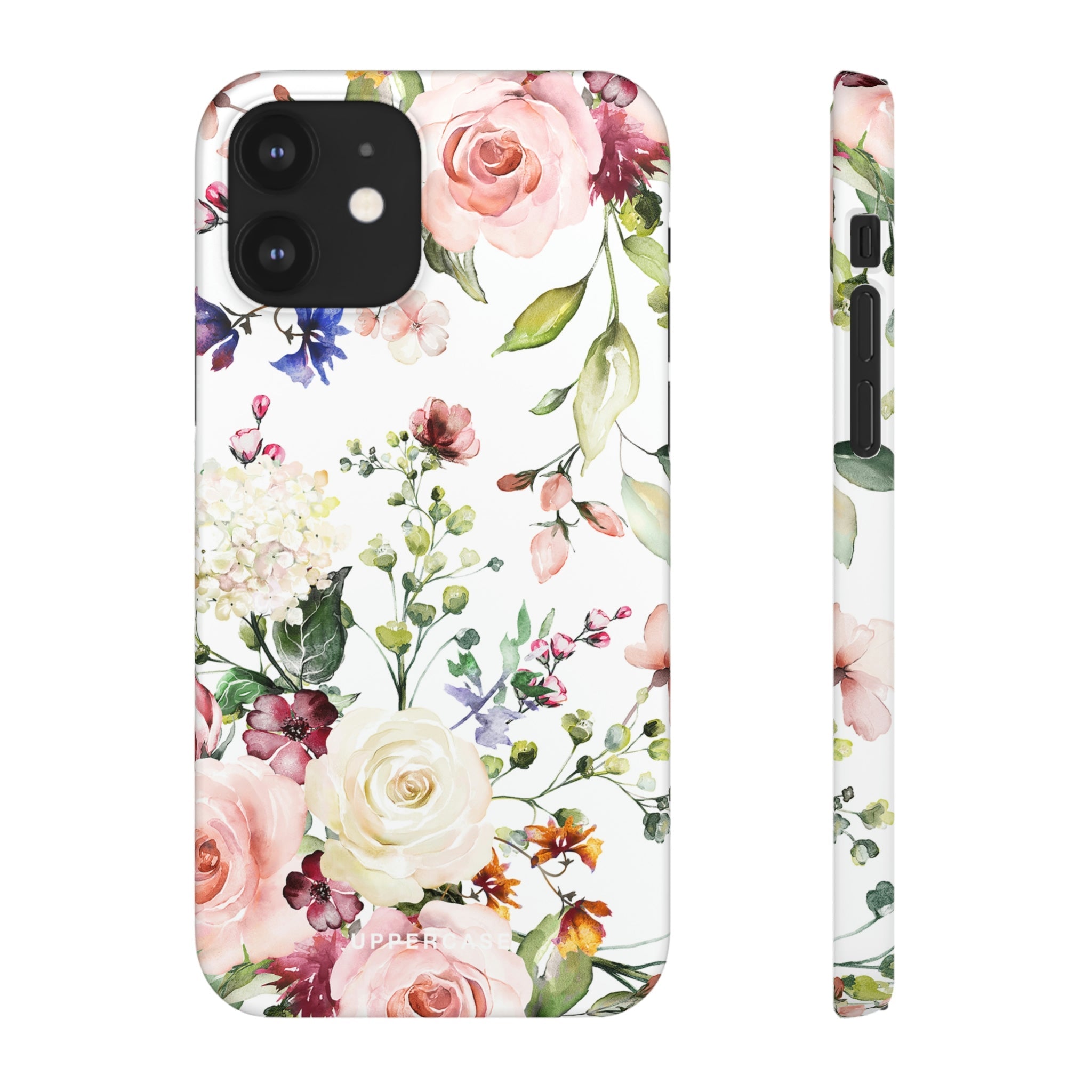 Floral Bliss - White - Snap Case