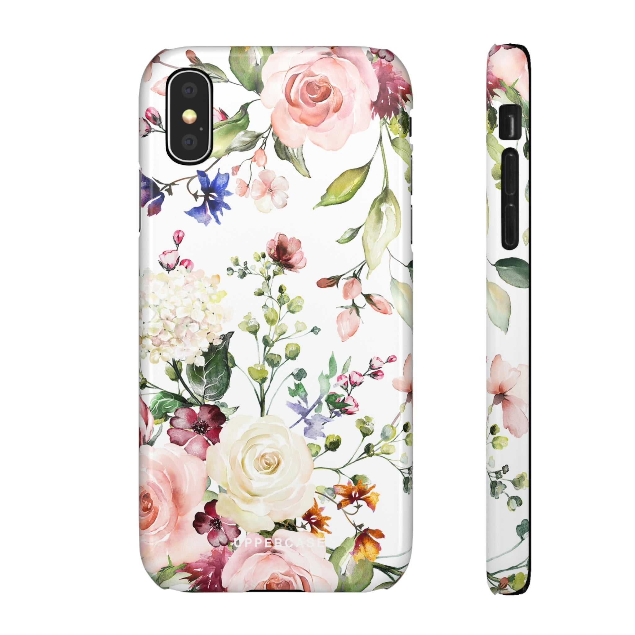 Floral Bliss - White - Snap Case