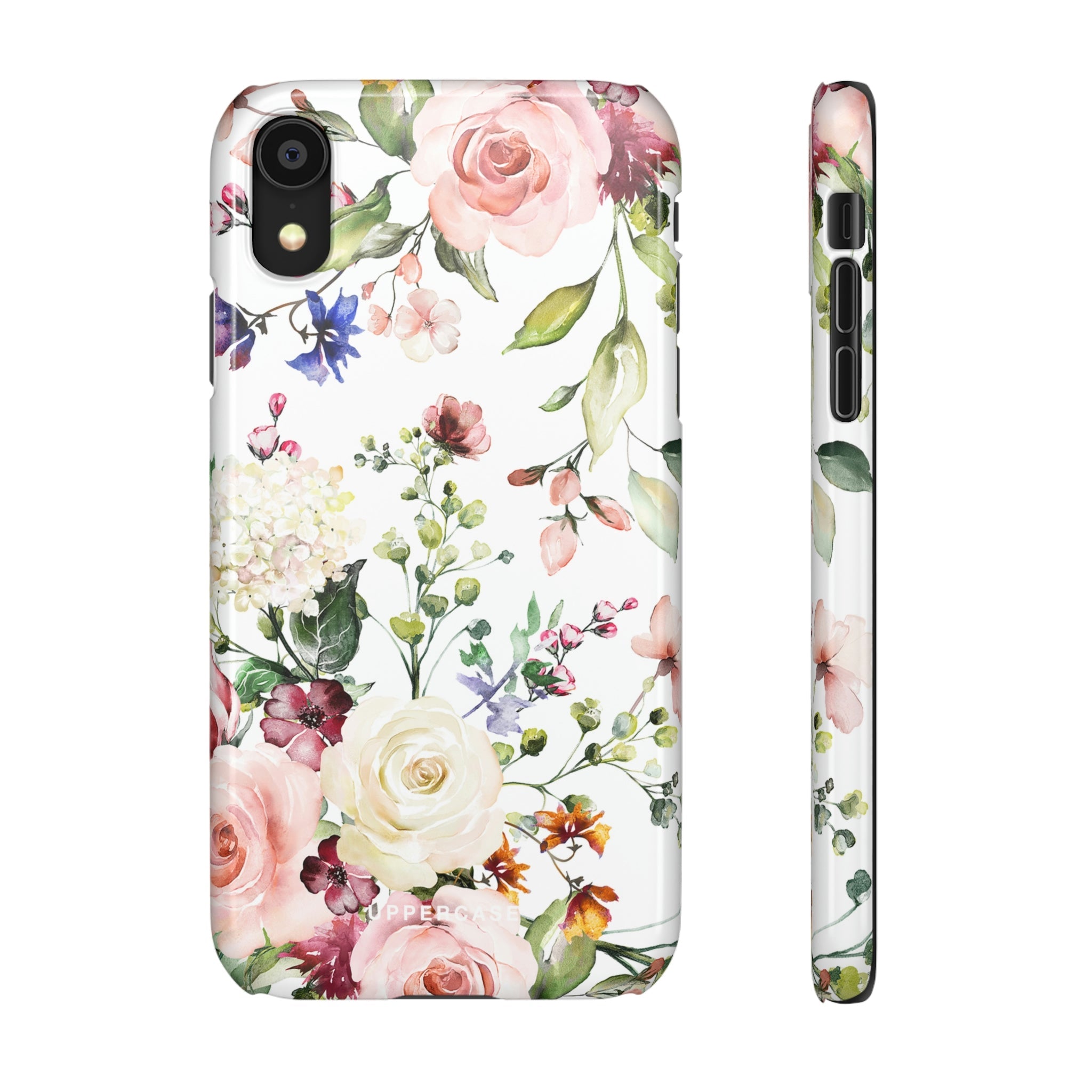 Floral Bliss - White - Snap Case