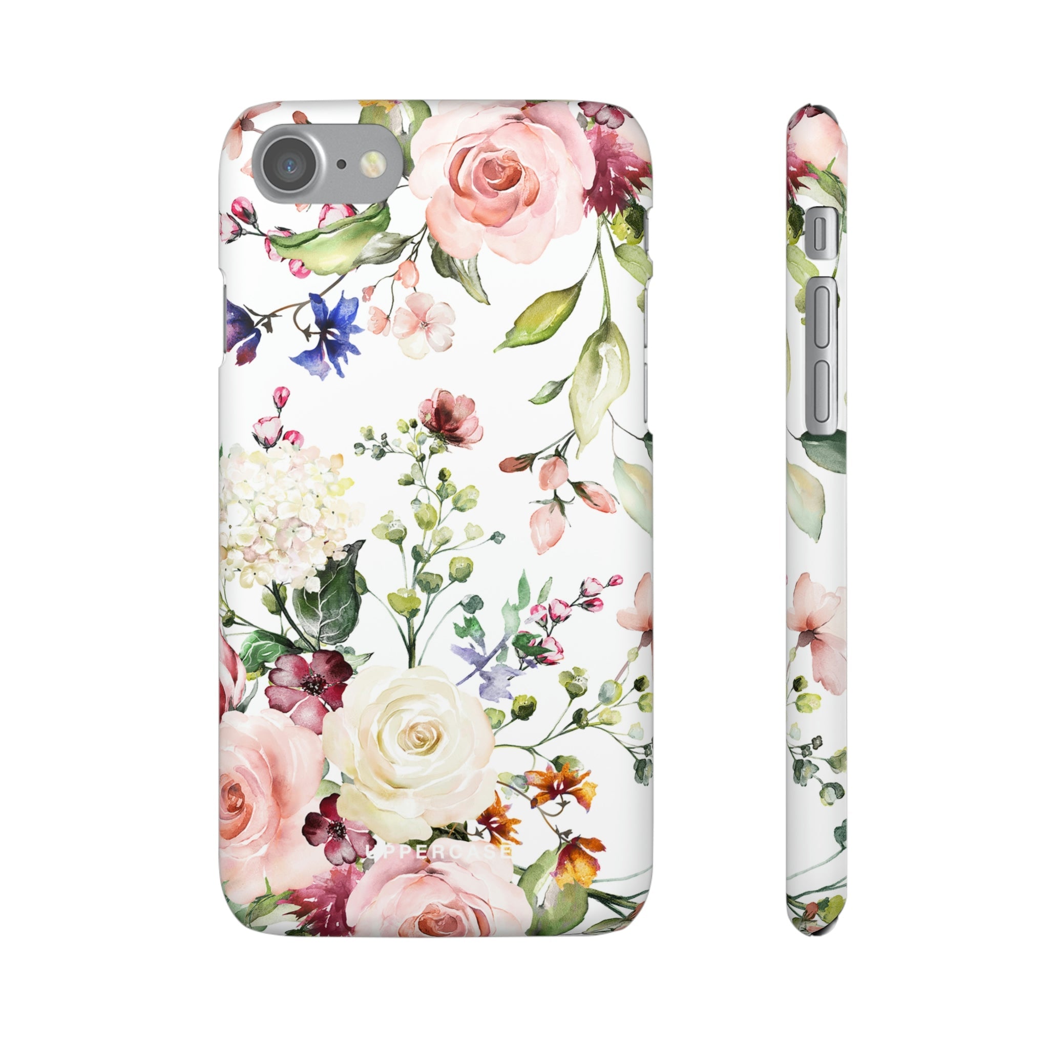 Floral Bliss - White - Snap Case