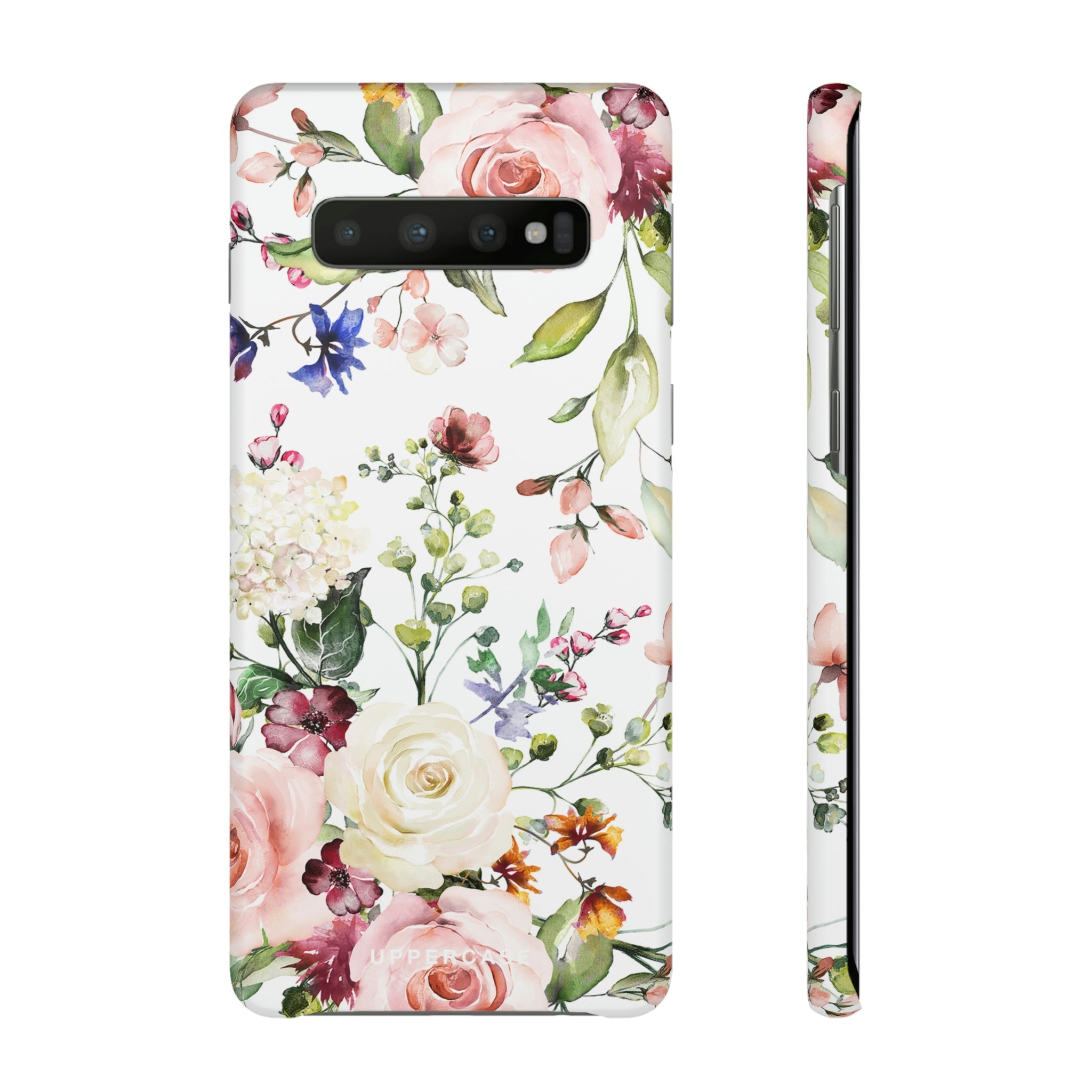 Floral Bliss - White - Snap Case