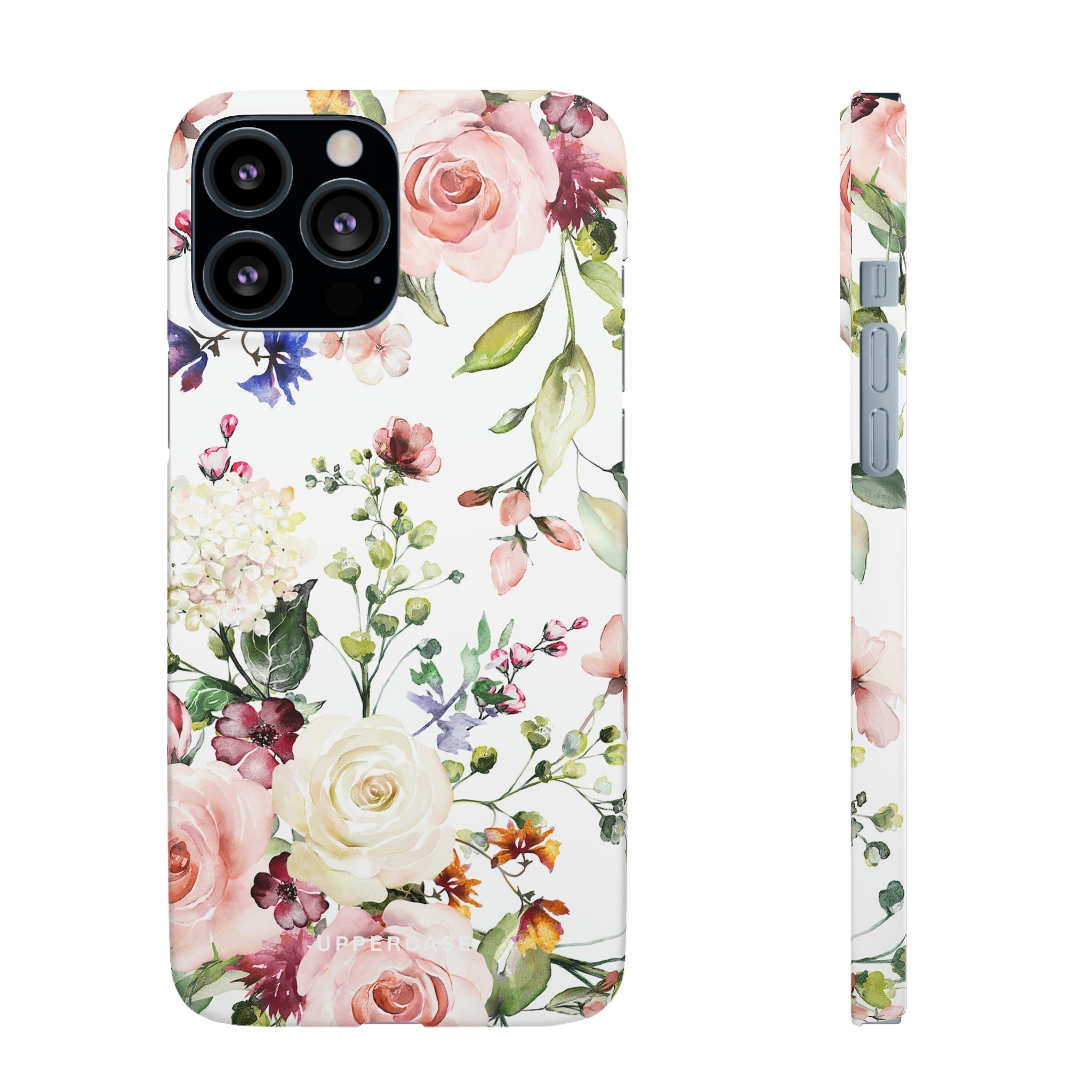 Floral Bliss - White - Snap Case