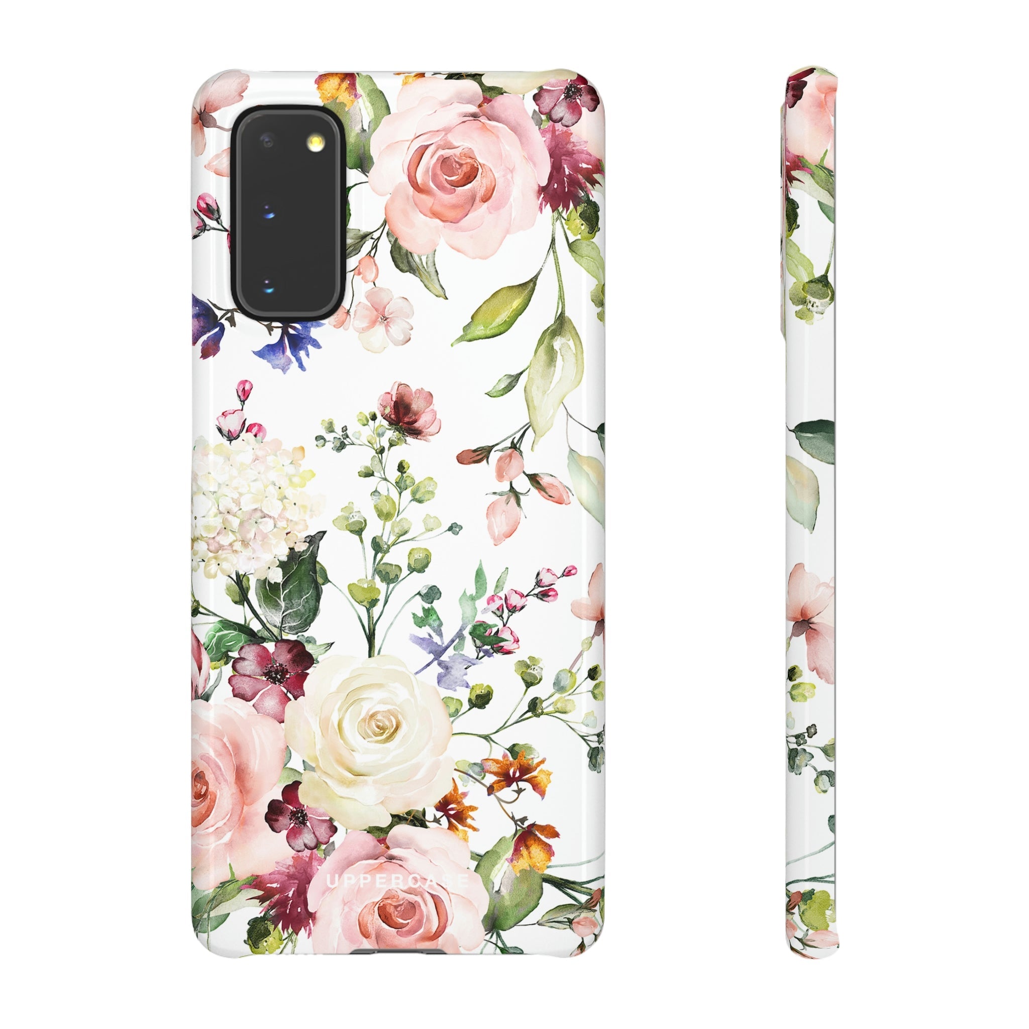 Floral Bliss - White - Snap Case