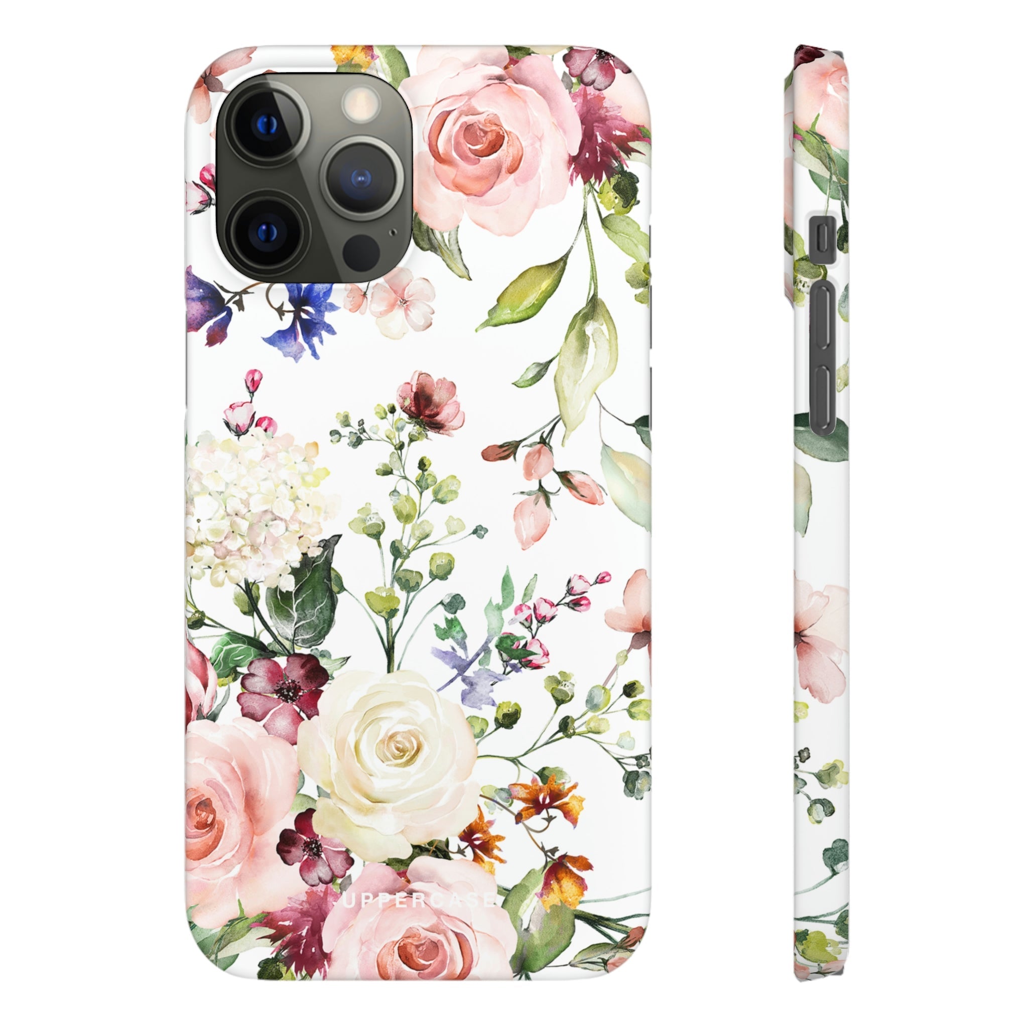 Floral Bliss - White - Snap Case